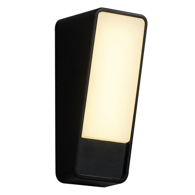 Moderne minimalistische gekippte Rechteck Aluminium LED Wandleuchte Lampe für Garten 