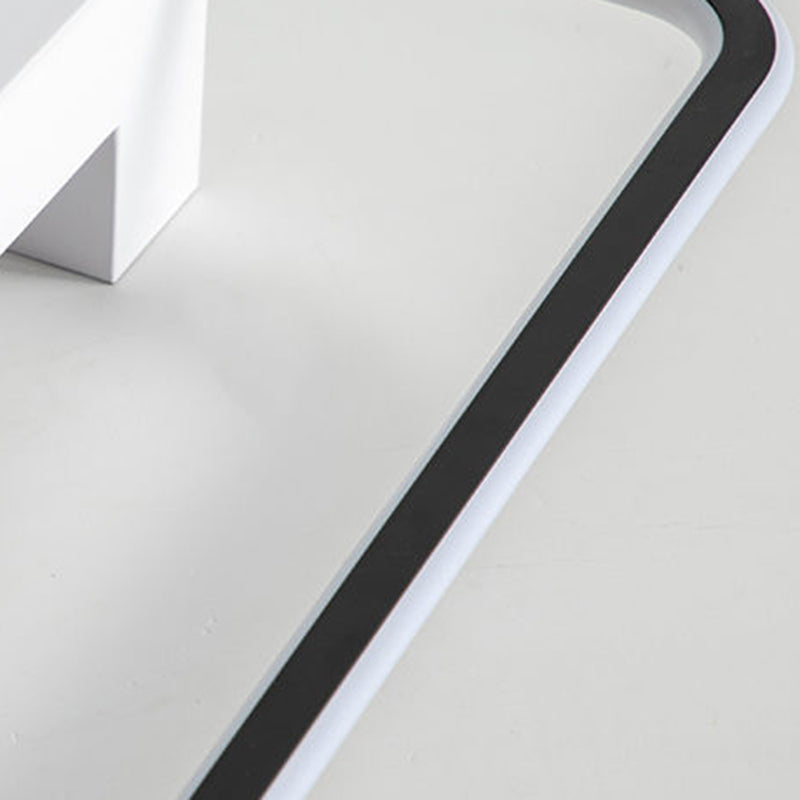 Moderne Einfachheit Quadrat Rechteck Runde Nano Silikon Aluminium LED Unterputz Deckenleuchte für Wohnzimmer 