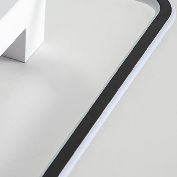 Moderne Einfachheit Quadrat Rechteck Runde Nano Silikon Aluminium LED Unterputz Deckenleuchte für Wohnzimmer 