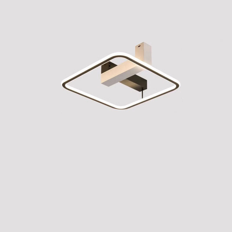 Moderne Einfachheit Quadrat Rechteck Runde Nano Silikon Aluminium LED Unterputz Deckenleuchte für Wohnzimmer 