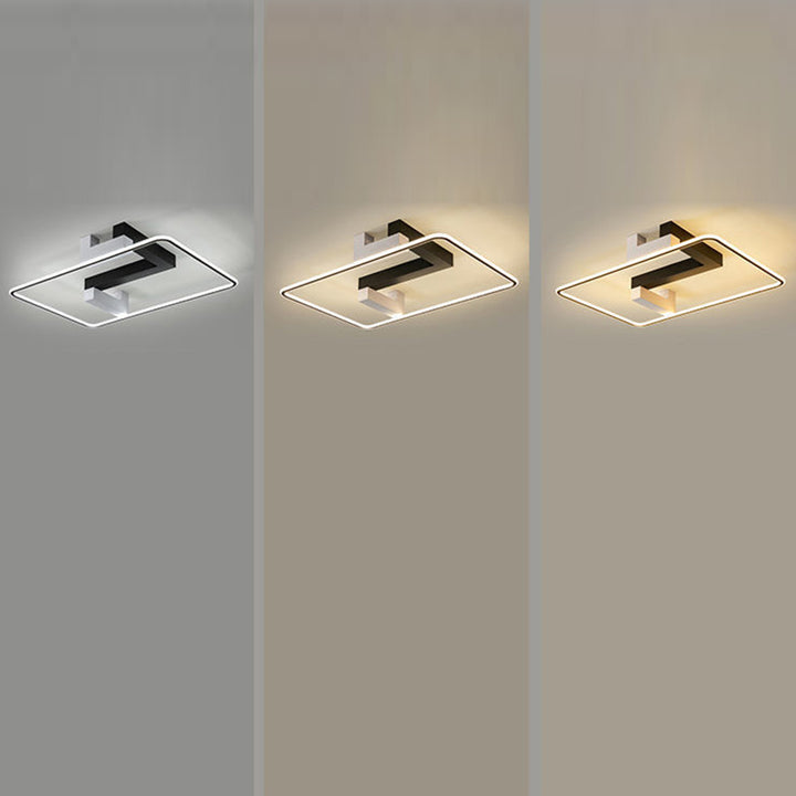 Moderne Einfachheit Quadrat Rechteck Runde Nano Silikon Aluminium LED Unterputz Deckenleuchte für Wohnzimmer 