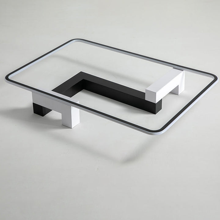 Moderne Einfachheit Quadrat Rechteck Runde Nano Silikon Aluminium LED Unterputz Deckenleuchte für Wohnzimmer 