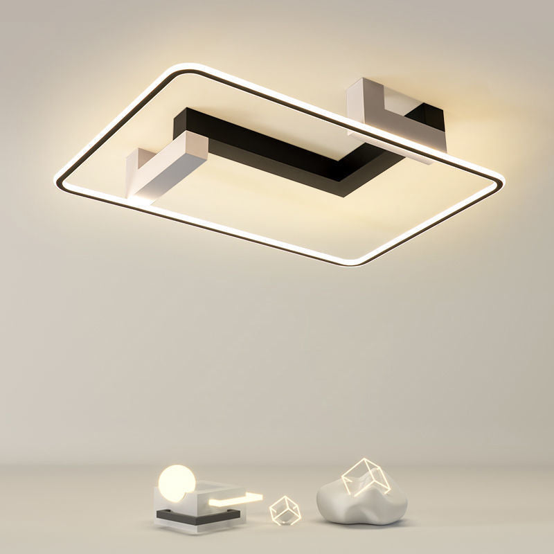 Moderne Einfachheit Quadrat Rechteck Runde Nano Silikon Aluminium LED Unterputz Deckenleuchte für Wohnzimmer 