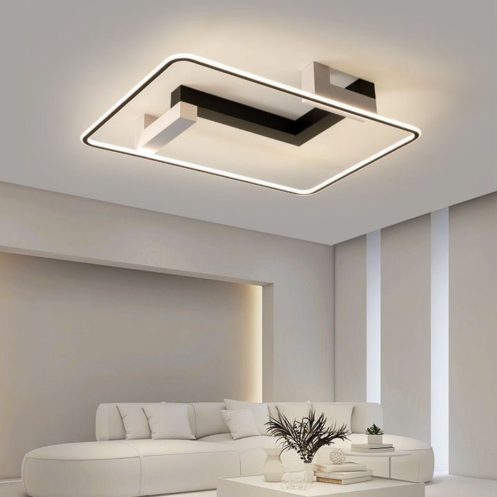 Moderne Einfachheit Quadrat Rechteck Runde Nano Silikon Aluminium LED Unterputz Deckenleuchte für Wohnzimmer 