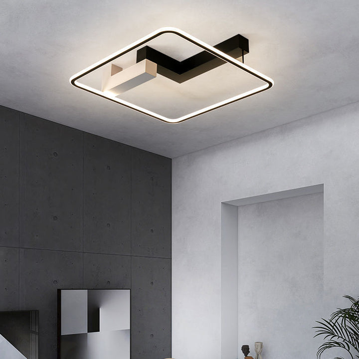 Moderne Einfachheit Quadrat Rechteck Runde Nano Silikon Aluminium LED Unterputz Deckenleuchte für Wohnzimmer 