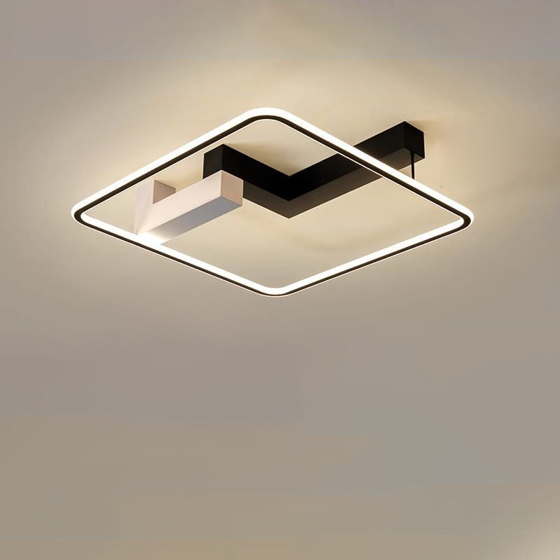 Moderne Einfachheit Quadrat Rechteck Runde Nano Silikon Aluminium LED Unterputz Deckenleuchte für Wohnzimmer 
