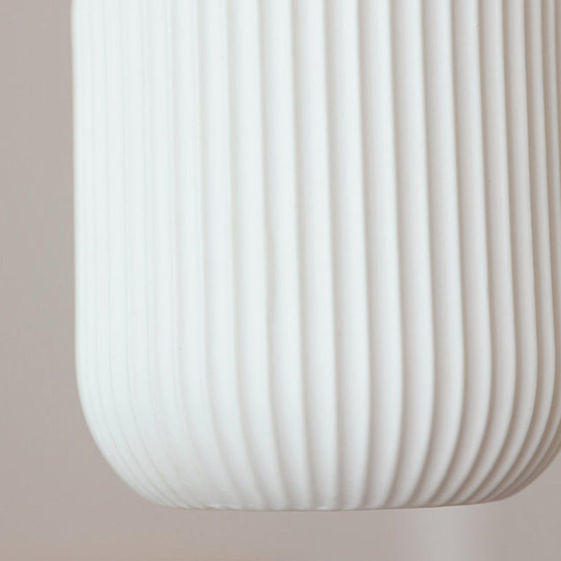 Lanterne de champignon nain japonais traditionnelle en céramique, bois massif et fer, suspension 1 lumière pour chambre à coucher 
