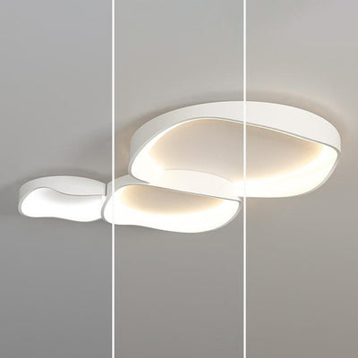 ضوء سقف LED مثبت بشكل مسطح مصنوع من الحديد والبلاستيك PVC مستدير غير منتظم بتصميم حديث وبسيط لغرفة النوم 