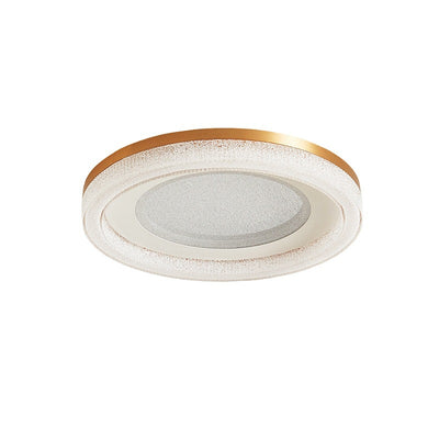 Plafonnier LED moderne minimaliste rond en cristal acrylique avec quincaillerie pour chambre 