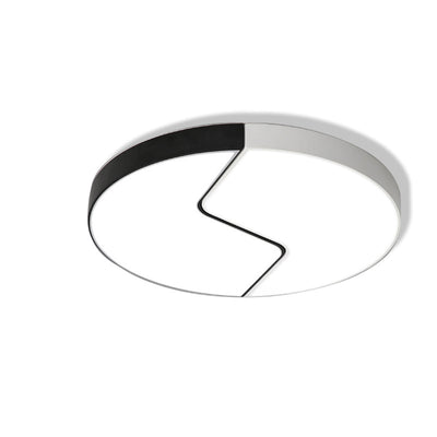 Plafonnier LED en acrylique et fer moderne minimaliste rond carré triangle pour chambre 