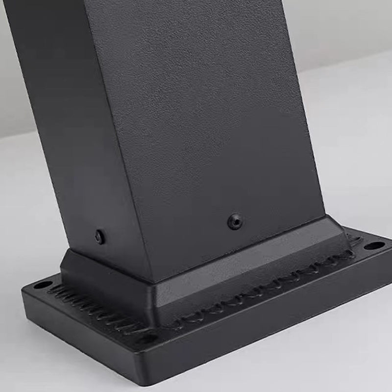 Éclairage paysager moderne minimaliste rectangulaire en verre et aluminium à 1 lumière pour jardin 