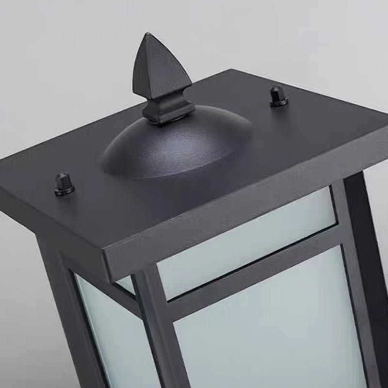 Éclairage paysager moderne minimaliste rectangulaire en verre et aluminium à 1 lumière pour jardin 