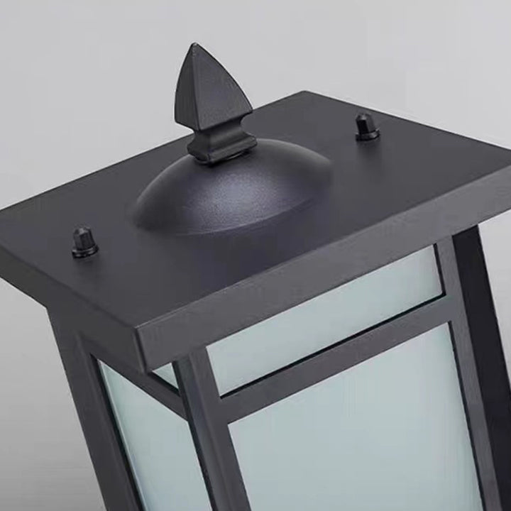 Éclairage paysager moderne minimaliste rectangulaire en verre et aluminium à 1 lumière pour jardin 