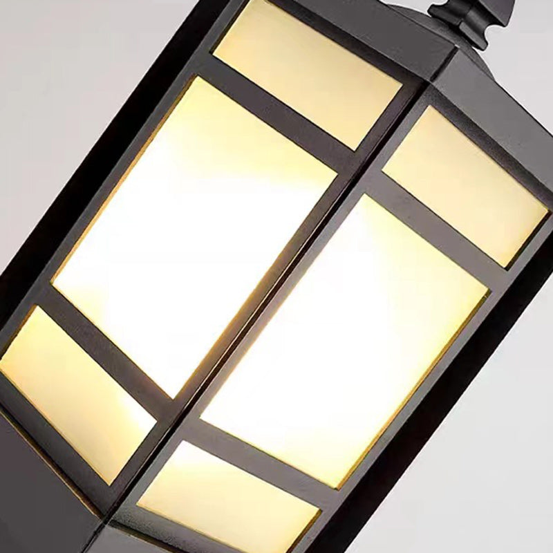 Éclairage paysager moderne minimaliste rectangulaire en verre et aluminium à 1 lumière pour jardin 