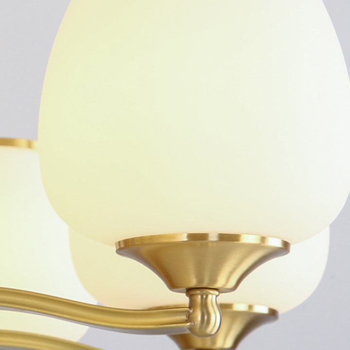 Zeitgenössische Nordic Zweig Runde Glas Kristall Kupfer 5/6/8/10/15 Licht Kronleuchter Für Wohnzimmer 