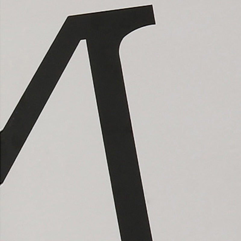 Lampe suspendue moderne minimaliste en forme de lettre en verre et fer avec 1 lumière pour salon 