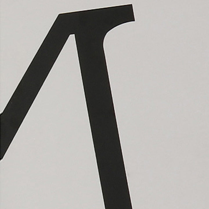 Lampe suspendue moderne minimaliste en forme de lettre en verre et fer avec 1 lumière pour salon 