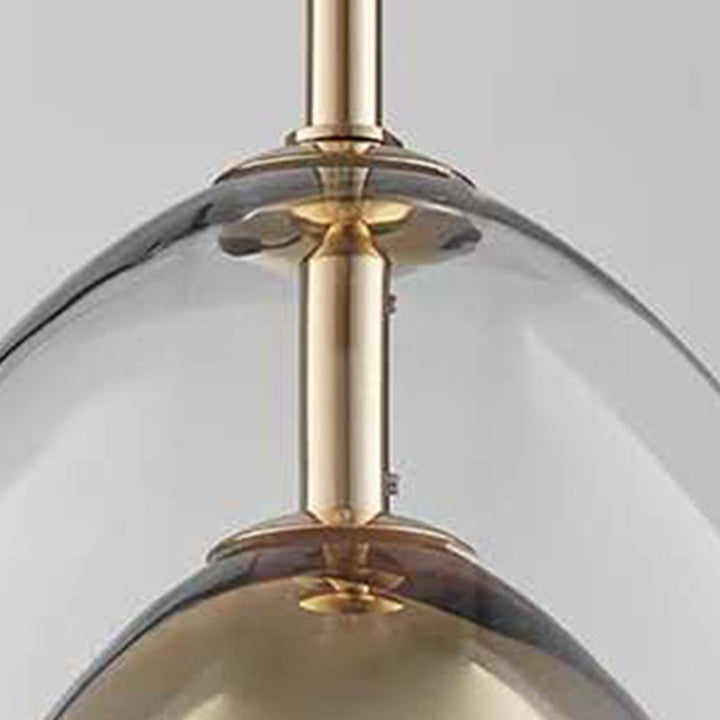 Matériel en verre triangulaire scandinave contemporain 1-lampe suspension pour chambre 