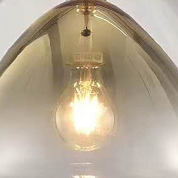 Matériel en verre triangulaire scandinave contemporain 1-lampe suspension pour chambre 