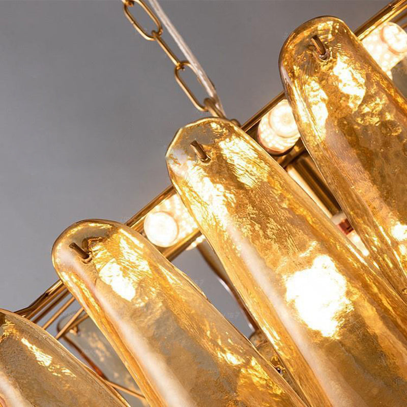Traditionelle Vintage Hufeisen Split Runde Glas Eisen 7/9/15 Licht Kronleuchter Für Schlafzimmer 