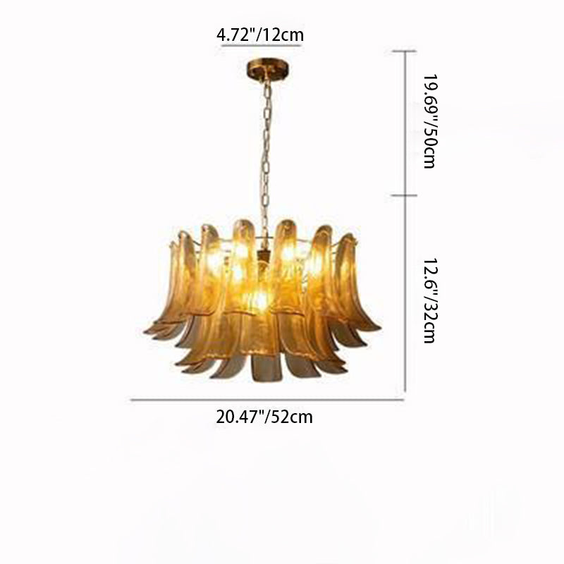 Traditionelle Vintage Hufeisen Split Runde Glas Eisen 7/9/15 Licht Kronleuchter Für Schlafzimmer 