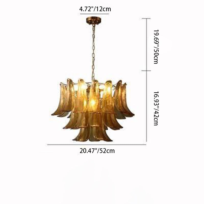Traditionelle Vintage Hufeisen Split Runde Glas Eisen 7/9/15 Licht Kronleuchter Für Schlafzimmer 