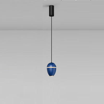 Modern Minimalist Round Horn Water Drop Shape Lift Acrylic Aluminum LED Pendant Light For Living Room