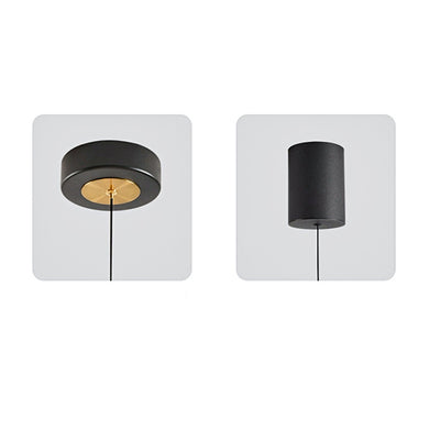 Modern Minimalist Round Horn Water Drop Shape Lift Acrylic Aluminum LED Pendant Light For Living Room