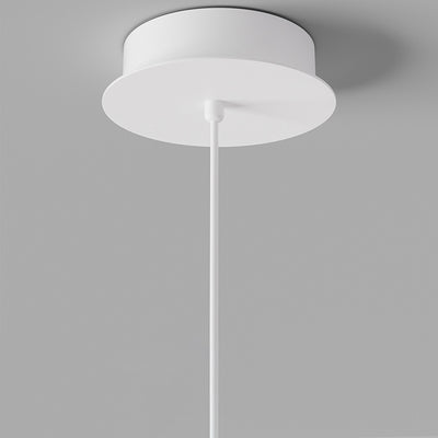 Lustres LED en résine et fer incurvés orbe minimaliste moderne pour salon 