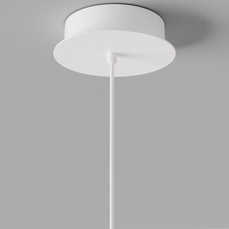 Lustres LED en résine et fer incurvés orbe minimaliste moderne pour salon 