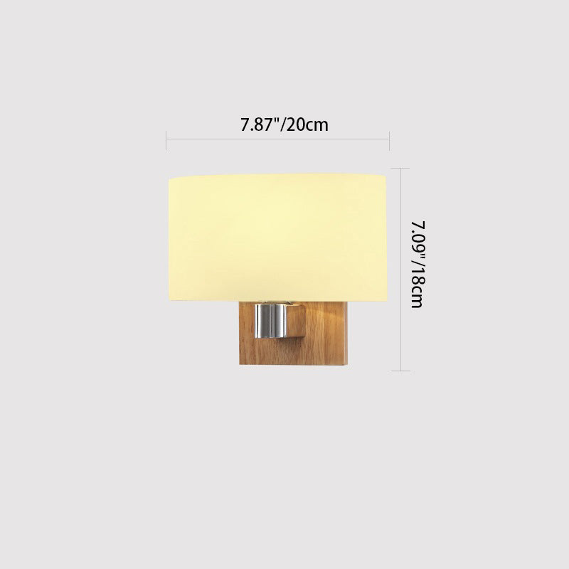 Zeitgenössische skandinavische Orb Runde Glas Holz Metall 1-Licht Wandleuchte Lampe für Wohnzimmer 