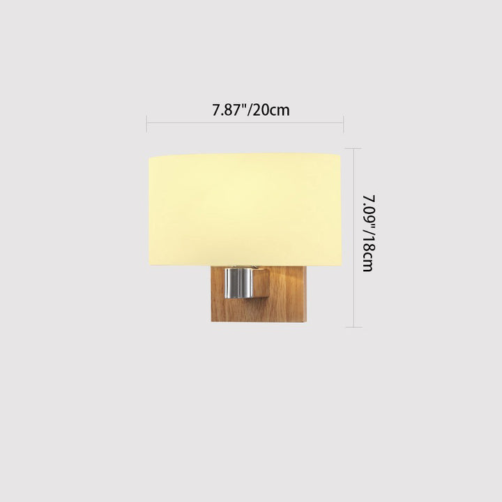 Zeitgenössische skandinavische Orb Runde Glas Holz Metall 1-Licht Wandleuchte Lampe für Wohnzimmer 