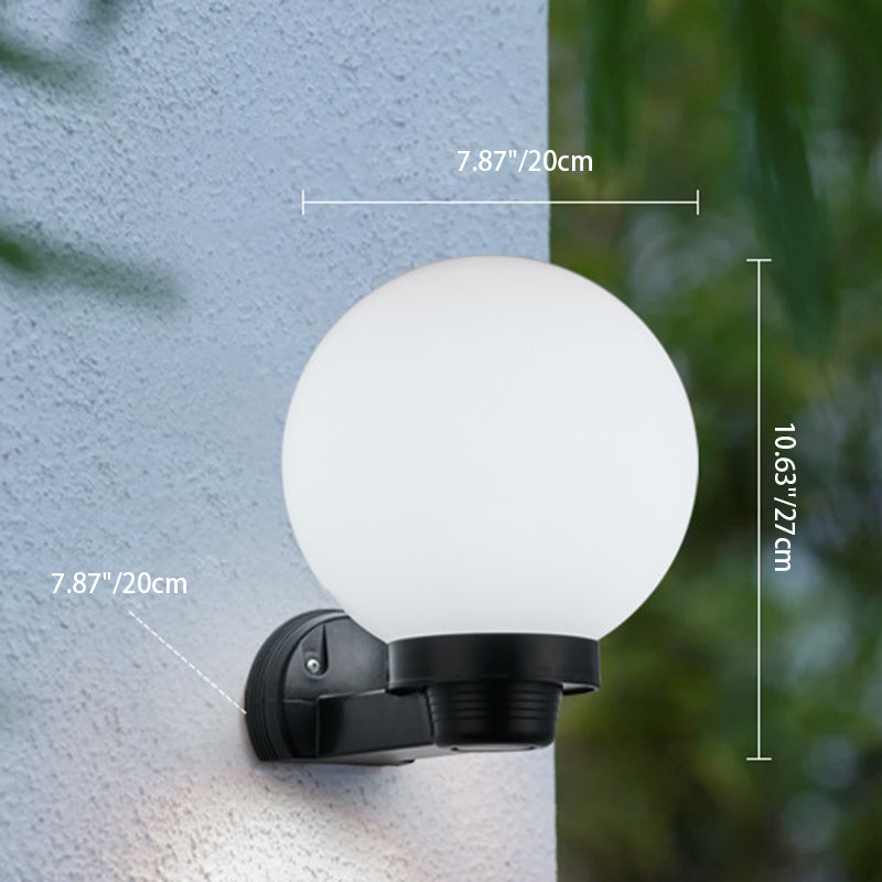 Modern Simplicity Flower Cone Square Cylinder Ball Acrylique ABS Fer Applique Murale 1 Lumière Pour Patio Extérieur 