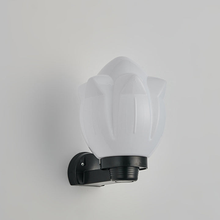 Modern Simplicity Flower Cone Square Cylinder Ball Acrylique ABS Fer Applique Murale 1 Lumière Pour Patio Extérieur 