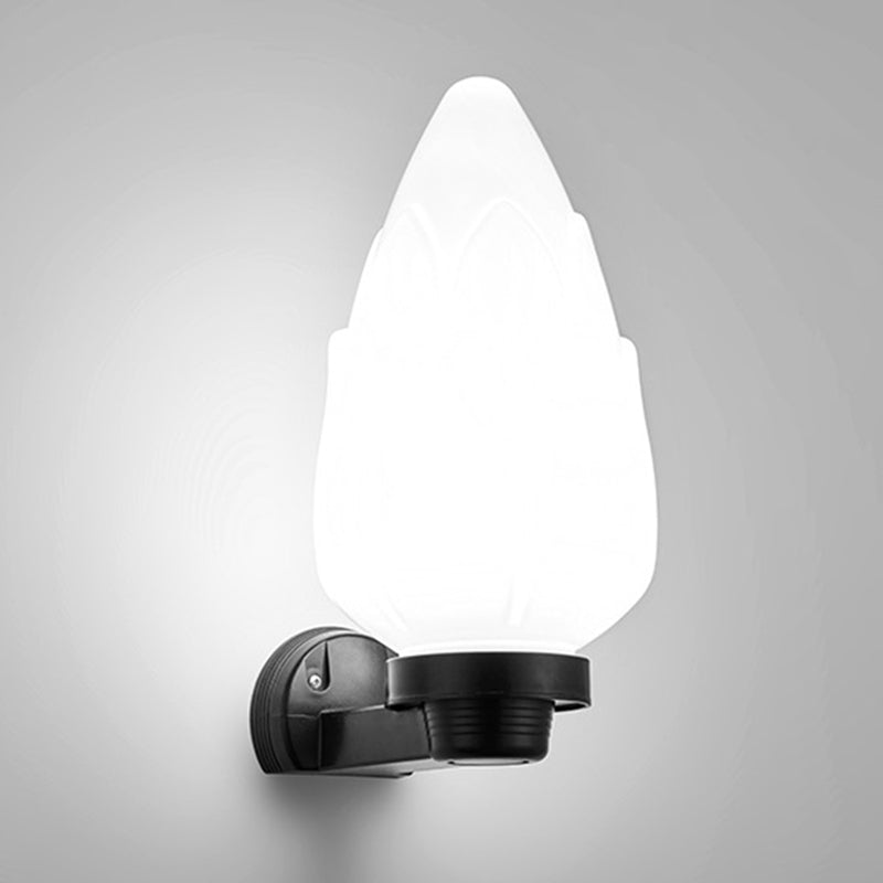 Modern Simplicity Flower Cone Square Cylinder Ball Acrylique ABS Fer Applique Murale 1 Lumière Pour Patio Extérieur 