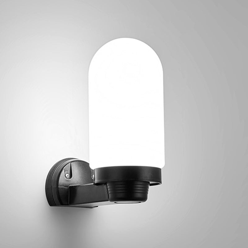 Modern Simplicity Flower Cone Square Cylinder Ball Acrylique ABS Fer Applique Murale 1 Lumière Pour Patio Extérieur 