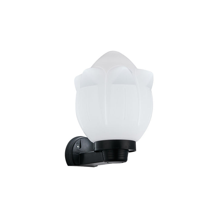 Modern Simplicity Flower Cone Square Cylinder Ball Acrylique ABS Fer Applique Murale 1 Lumière Pour Patio Extérieur 