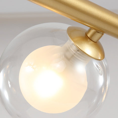 Zeitgenössische skandinavische Magic Bean lange Glas Eisen 8/10 Licht Insel Licht Kronleuchter für Wohnzimmer 