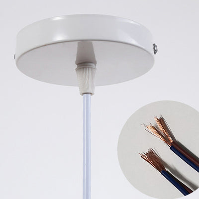 Couvercle de pot de poulpe chinois traditionnel en bambou rond 1-lumière suspension pour salon 