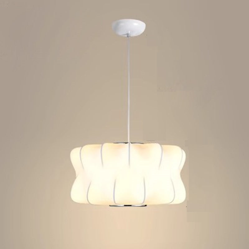 Lustre à 2/3 lumières en soie ronde à hélice japonaise traditionnelle pour salon 