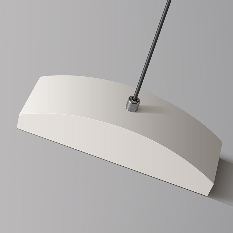 Zeitgenössischer skandinavischer langer Kurven-Acryl-Aluminium-Eisen-LED-Insel-Licht-Kronleuchter für das Wohnzimmer 