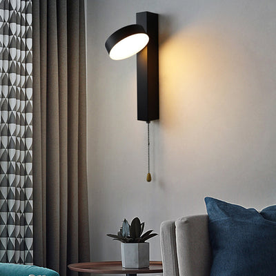 Modern Simplicity Round Cylinder Square Acrylic Iron LED Wall Sconce Lamp For Living Room