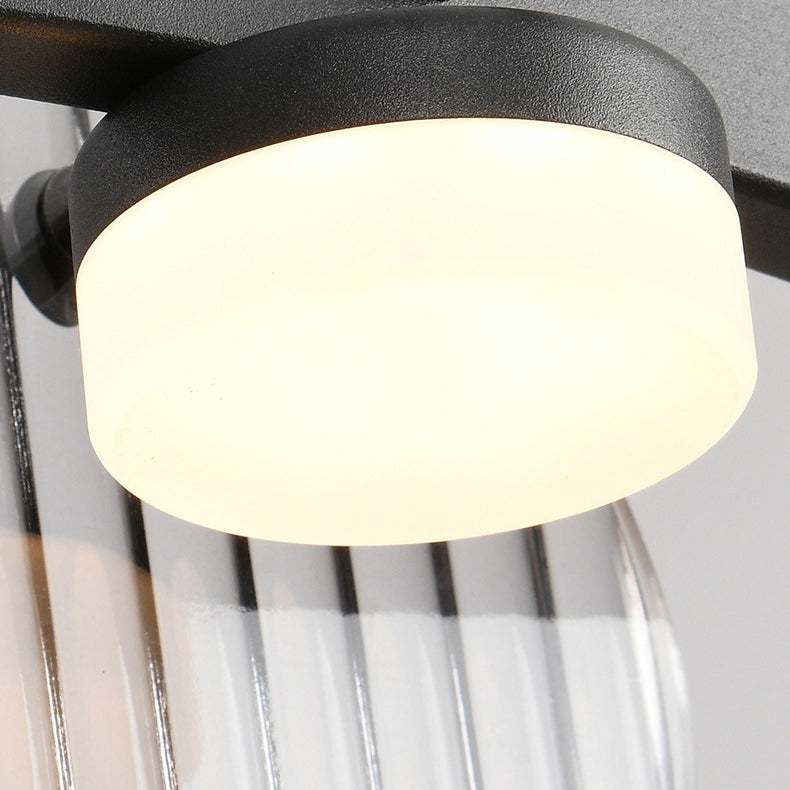 Zeitgenössischer kreativer langer Halbkreis Acrylglas Aluminium Eisen LED Insel Licht Kronleuchter für Wohnzimmer 