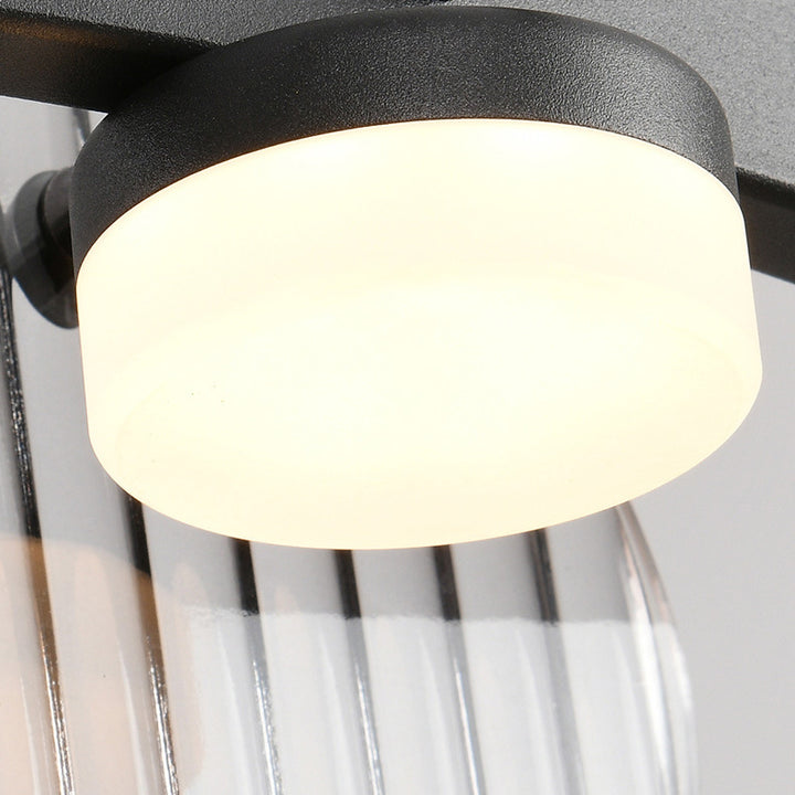 Zeitgenössischer kreativer langer Halbkreis Acrylglas Aluminium Eisen LED Insel Licht Kronleuchter für Wohnzimmer 