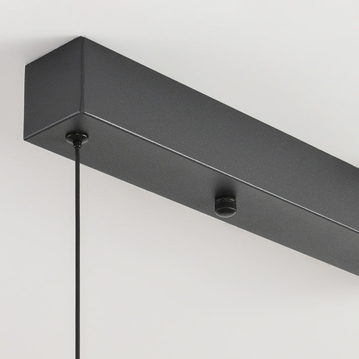 Zeitgenössischer kreativer langer Halbkreis Acrylglas Aluminium Eisen LED Insel Licht Kronleuchter für Wohnzimmer 