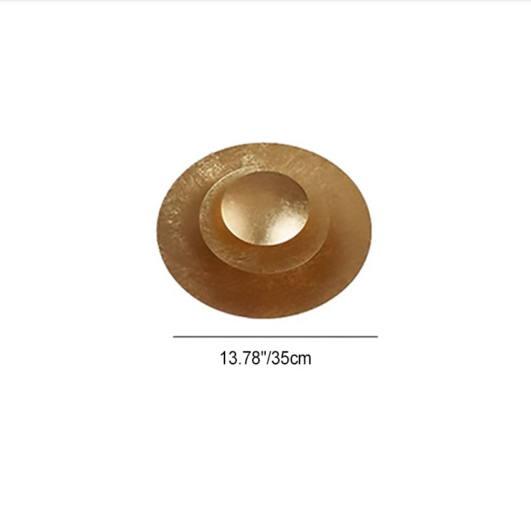 Applique Murale LED Ronde en Fer Moderne de Luxe pour Salon 