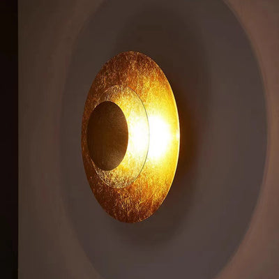 Applique Murale LED Ronde en Fer Moderne de Luxe pour Salon 
