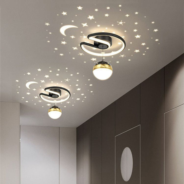 Lumière de plafond semi-encastrée LED en fer en acrylique silicone arc cylindre rond minimaliste moderne pour chambre 