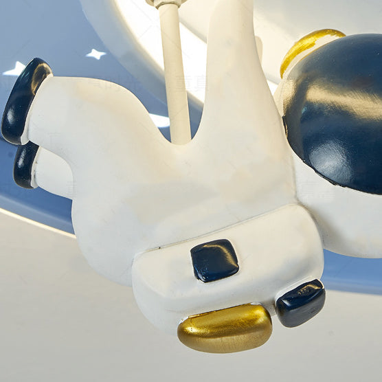 Moderne Art Deco Kinder Einhorn Planet Runde Acryl Eisen LED Deckenleuchte für Schlafzimmer 