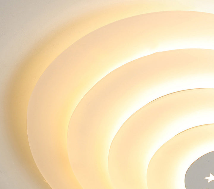 Moderne minimalistische Herzform Acryl Eisen LED Deckenleuchte für Schlafzimmer 